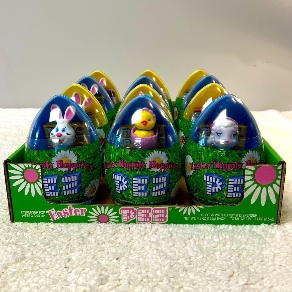 Pez 2005 Rare Easter Hippity Hoppity Bunny, Chick, Lamb Sealed Eggs 12 Total - Picture 2 of 10